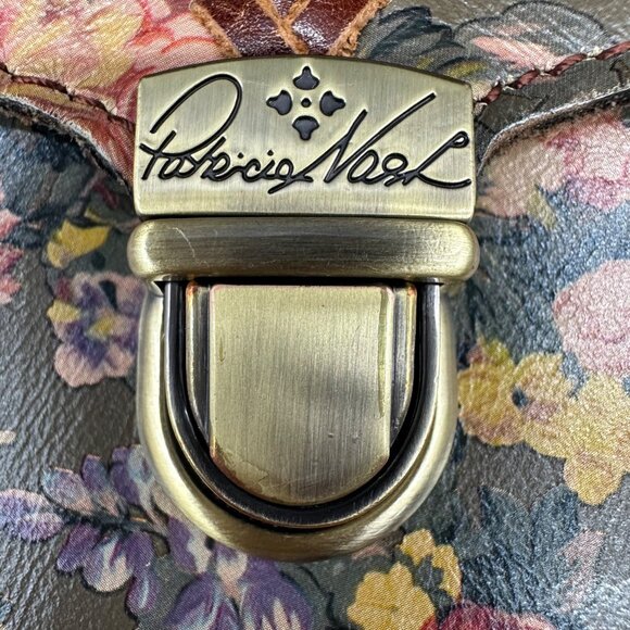 Patricia Nash Floral Leather Crossbody Shoulder Bag Purse Removable Strap Clutch - Picture 7 of 12